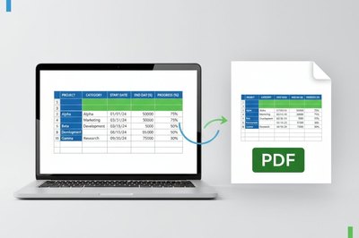 How to convert Excel tables to PDF without losing formatting - complete guide