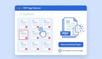 Step-by-step guide showing how to remove pages from PDF documents online