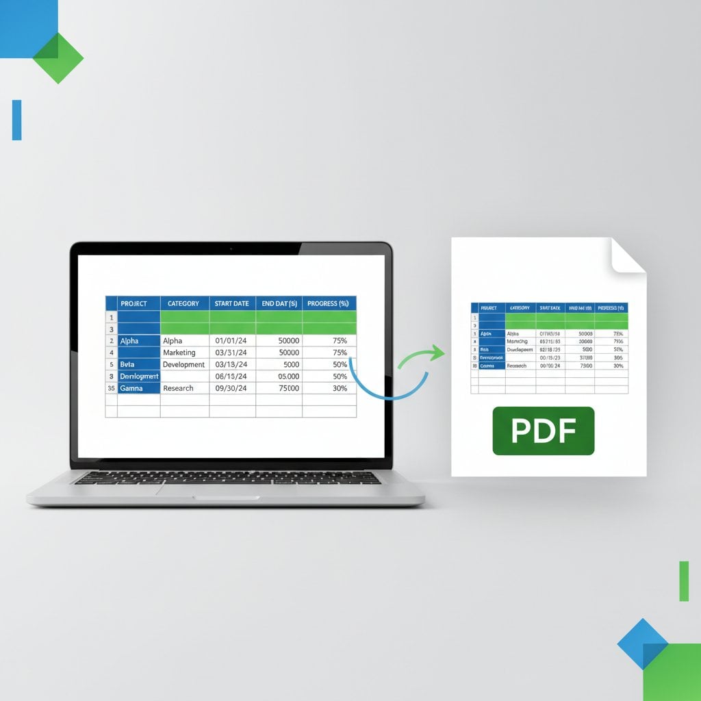How to convert Excel tables to PDF without losing formatting - complete guide