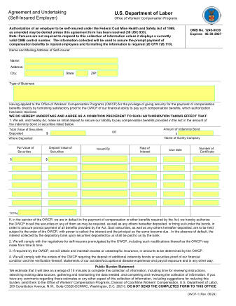 DOL Form OWCP 1