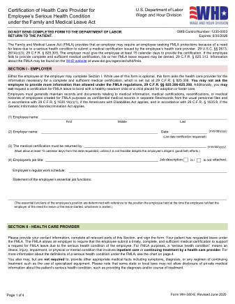DOL Form WH 380 E