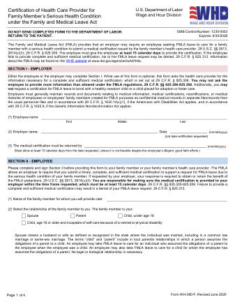 DOL Form WH 380 F