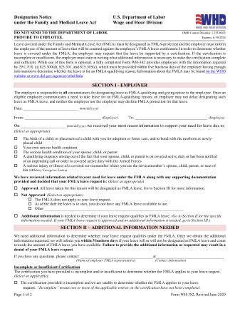 DOL Form WH 382