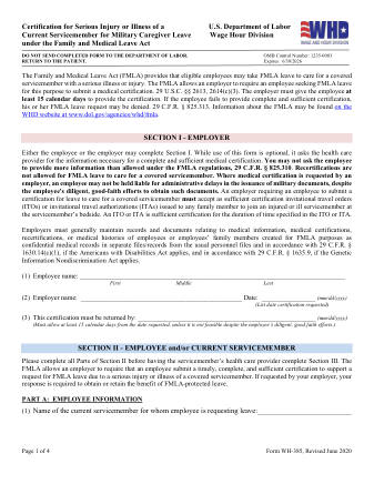 DOL Form WH 385