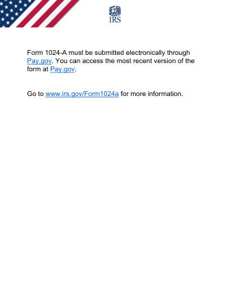 IRS Form 1024A