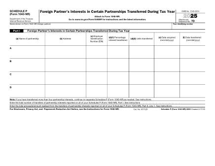 IRS Form 1040NRP