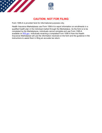 IRS Form 1095A