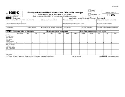 IRS Form 1095C