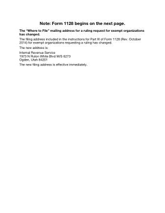 IRS Form 1128