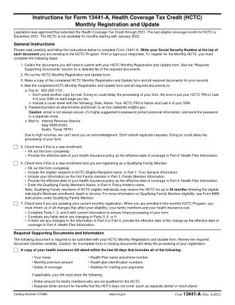 IRS Form 13441A
