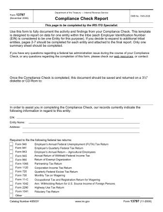 IRS Form 13797