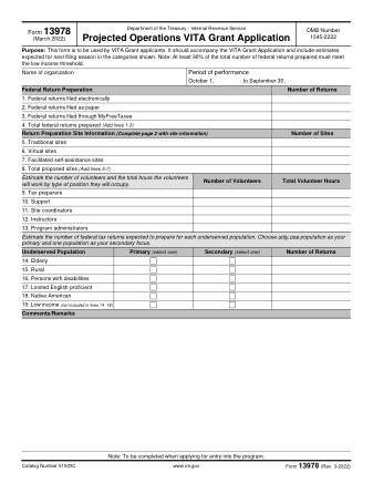 IRS Form 13978