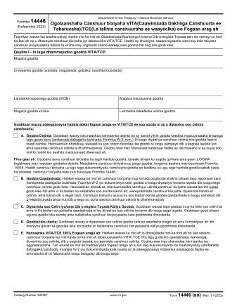 IRS Form 14446SO