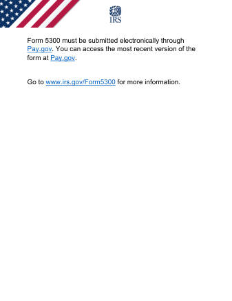 IRS Form 5300