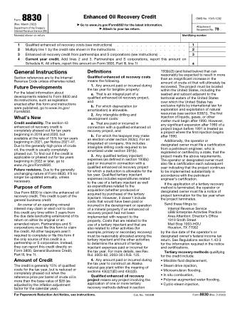 IRS Form 8830
