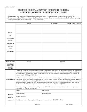 US Courts Form AO10A 0