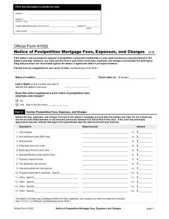 US Courts Form B 410S2 1216 0