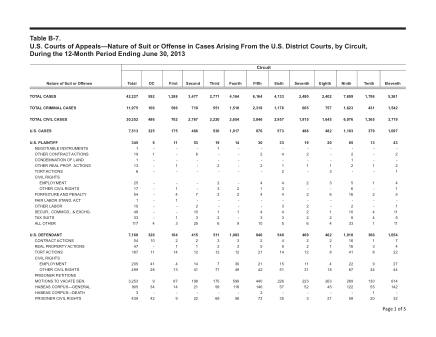 US Courts Form B07JUN13