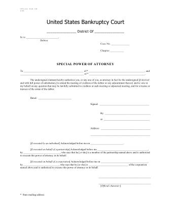 US Courts Form B11A 0
