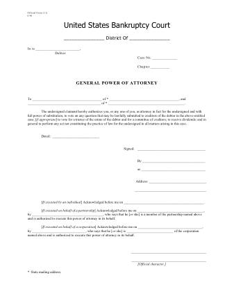 US Courts Form B11A