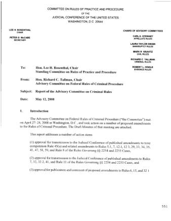 US Courts Form CR06 2008