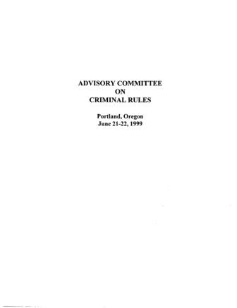 US Courts Form CR1999 06
