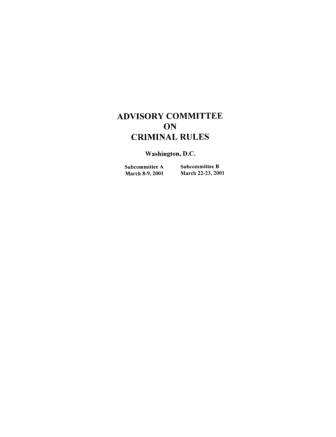 US Courts Form CR2001 03