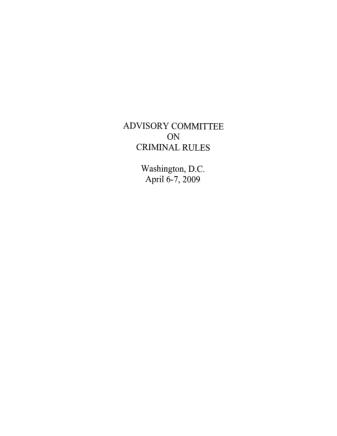 US Courts Form CR2009 04