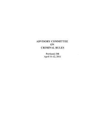 US Courts Form CR2011 04