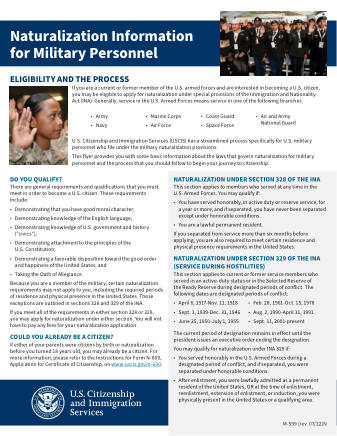 USCIS Form M-599
