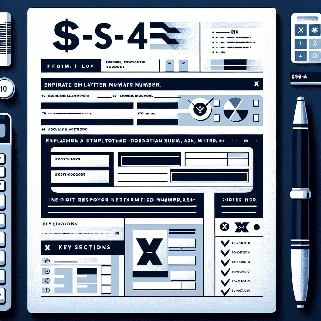 SS4 Form for EIN application with IRS documentation